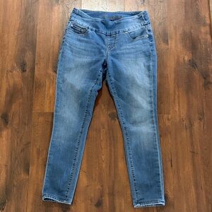 Jag Jeans Women's Classic High Rise Skinny Blue Pull On Jeggings Size 2